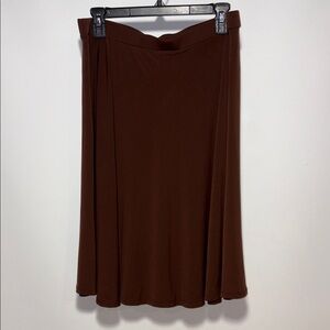 George Chocolate Brown A-Line Skirt